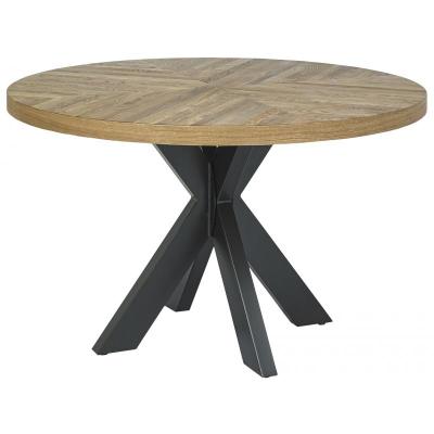 Bohemia Rustic Oak Round Dining Table